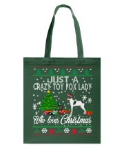 Just A Girl Loves Christmas And Toy Fox Terrier Tote Bag thumbnail
