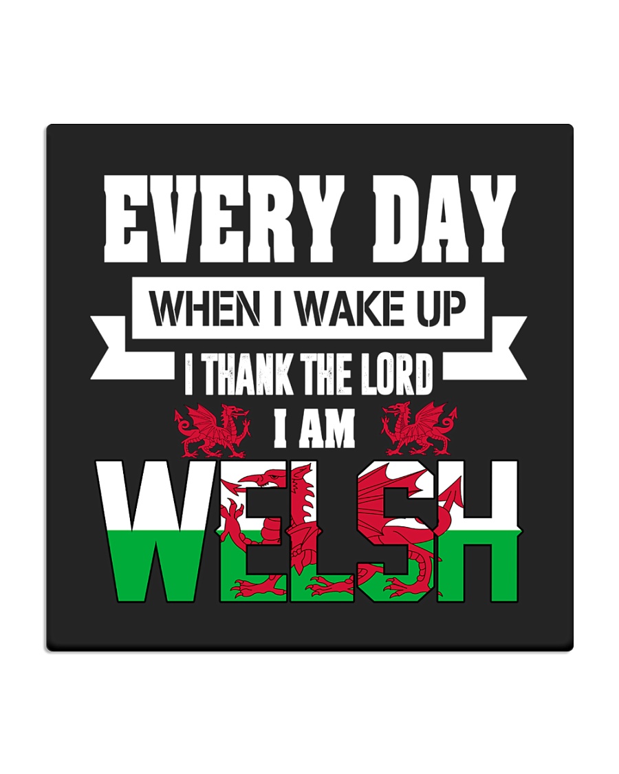 Thanks Lord I am Welsh Square Coaster