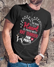 My Heart Paved With Rat Terrier Paw Prints Classic T-Shirt lifestyle-mens-crewneck-front-4