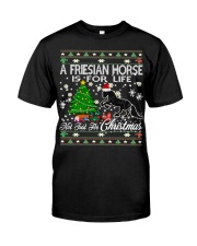 Friesian Horse Just For Christmas Classic T-Shirt thumbnail