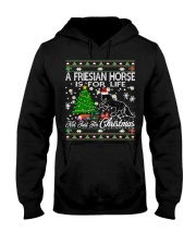 Friesian Horse Just For Christmas Hooded Sweatshirt thumbnail