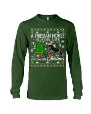 Friesian Horse Just For Christmas Long Sleeve Tee front