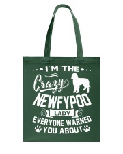 Crazy Newfypoo Lady Tote Bag thumbnail