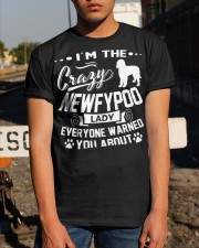 Crazy Newfypoo Lady Classic T-Shirt apparel-classic-tshirt-lifestyle-29