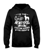 Crazy Newfypoo Lady Hooded Sweatshirt thumbnail