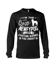 Crazy Newfypoo Lady Long Sleeve Tee thumbnail