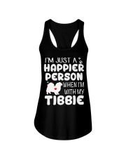 Happier Person Tibetan Spaniel Ladies Flowy Tank thumbnail