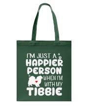 Happier Person Tibetan Spaniel Tote Bag thumbnail