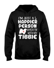 Happier Person Tibetan Spaniel Hooded Sweatshirt thumbnail