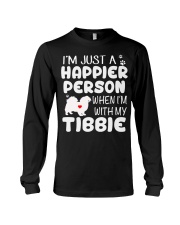 Happier Person Tibetan Spaniel Long Sleeve Tee thumbnail