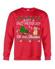 Crazy Wheaten Lady Who Loves Christmas Crewneck Sweatshirt front