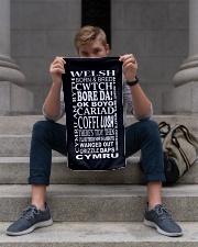 WELSH CWTCH BORE DA Hand Towel aos-towelhands-front-lifestyle-1