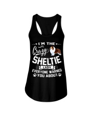 Crazy Sheltie Lady Ladies Flowy Tank thumbnail