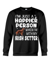 Happier Person Irish Setter Crewneck Sweatshirt thumbnail