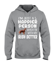 Happier Person Irish Setter Hooded Sweatshirt thumbnail