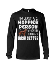 Happier Person Irish Setter Long Sleeve Tee thumbnail