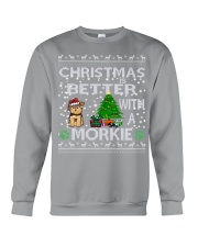 Christmas Is Better With A Morkie Crewneck Sweatshirt tile