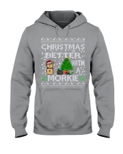 Christmas Is Better With A Morkie Hooded Sweatshirt thumbnail