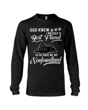 God Sent Best Friend Is My Newfoundland Newfie Long Sleeve Tee thumbnail