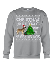 Christmas Is Better With A Belgian Malinois Crewneck Sweatshirt tile