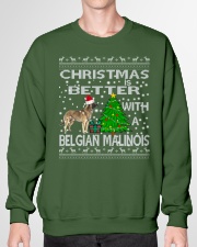 Christmas Is Better With A Belgian Malinois Crewneck Sweatshirt garment-crewneck-sweatshirt-front-01