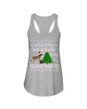 Christmas Is Better With A Belgian Malinois Ladies Flowy Tank thumbnail