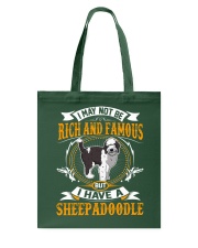 Rich And Famous WIth Sheepadoodle Tote Bag thumbnail