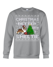 Christmas Is Better With A Sheltie Crewneck Sweatshirt tile