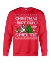 Christmas Is Better With A Sheltie Crewneck Sweatshirt front