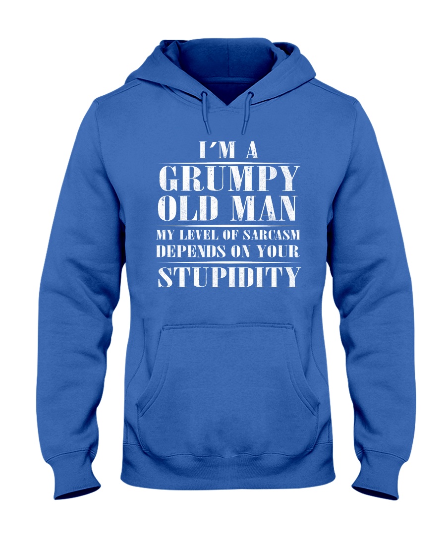 Grumpy Old Man Hooded Sweatshirt