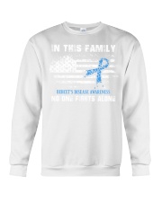 In This Family No One Fights Alone Behcets Disease Crewneck Sweatshirt thumbnail