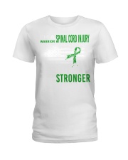 Spinal Cord Injury Warrior Destroy Makes Stronger Ladies T-Shirt thumbnail