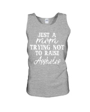 JUST A MOM TRYING NOT TO RAISE A HOLES Unisex Tank thumbnail