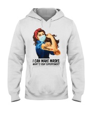 Quilter I can make masks whats your superpower Hooded Sweatshirt thumbnail