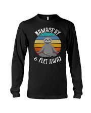 Namast'ay 6 Feet Away Sloth shirt Long Sleeve Tee thumbnail