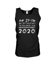 Quarantined 24th birthday unisex shirt Unisex Tank thumbnail