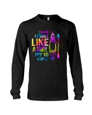 I know I paddle like a girl try to keep up Long Sleeve Tee tile
