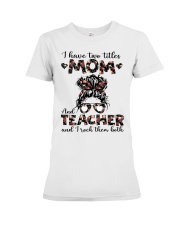 TEACHER Premium Fit Ladies Tee tile