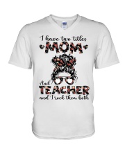 TEACHER V-Neck T-Shirt tile
