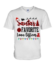 Santa favorite Loan Officer V-Neck T-Shirt tile