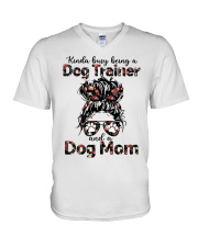 DOG TRAINER V-Neck T-Shirt tile