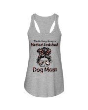 Kinda busy being a Medical Assistant and a messy hair Dog Mom Ladies Flowy Tank tile