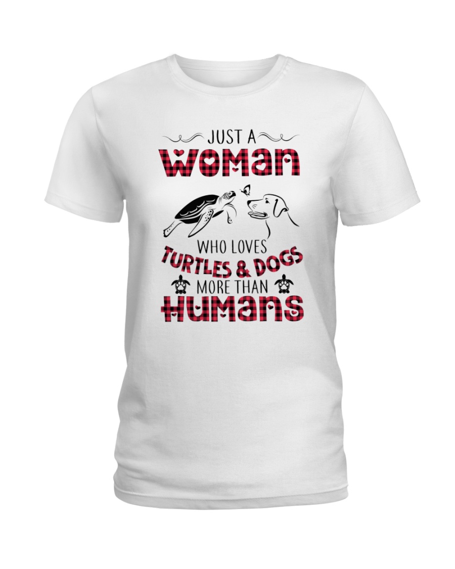 TURTLES AND DOGS Ladies T-Shirt