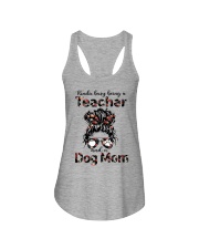 Kinda busy being a Teacher and a Dog mom Ladies Flowy Tank tile
