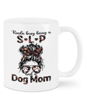 Kinda busy being a SLP and a Messy Hair Dog Mom Mugs tile