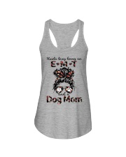 Kinda busy being an EMT and a messy hair dog mom Ladies Flowy Tank tile
