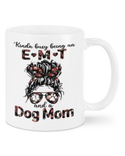 Kinda busy being an EMT and a messy hair dog mom Mugs tile
