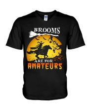 Brooms are for amateurs - Horse Lovers V-Neck T-Shirt tile