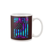 Nurses Back the blue I've got your six American Flag Mug tile
