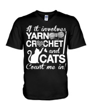 yarn cat V-Neck T-Shirt tile